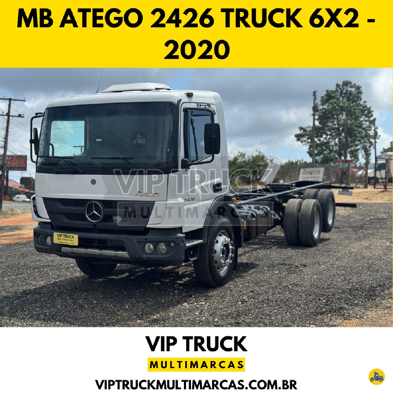 CAMINHAO MERCEDES-BENZ MB 2426 Chassis Truck 6x2 Vip Truck Multimarcas ICARA SANTA CATARINA SC